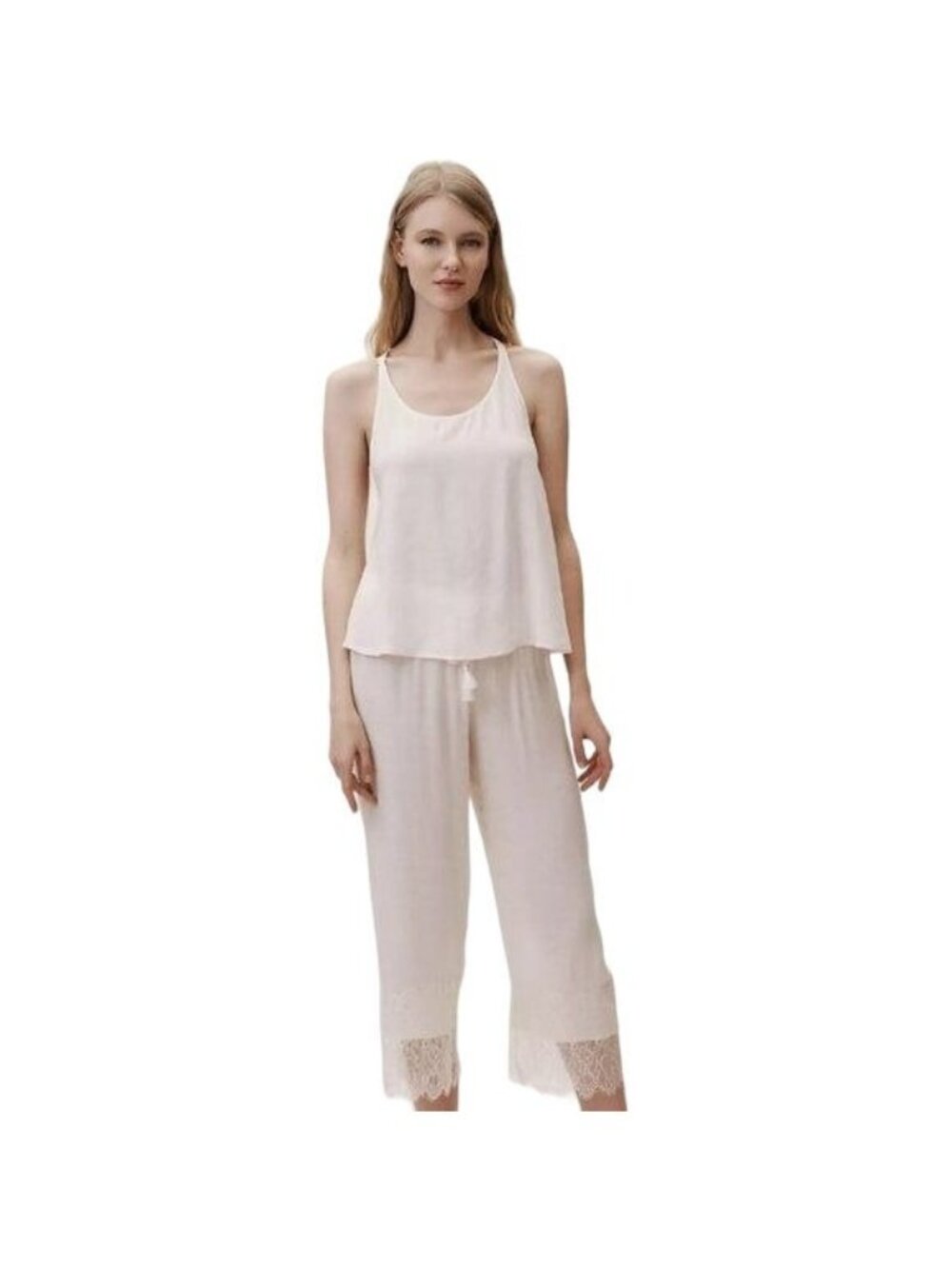 Flora Nikrooz Aliza Pants Lace Cuff Lightweight Sheer